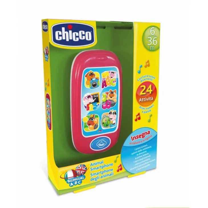Chicco Smartphone Animali Gioco Sonoro Bilingue