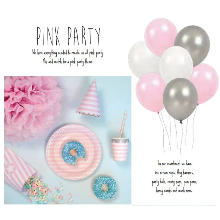 Jabadabado Bicchieri di Carta Rosa per Party