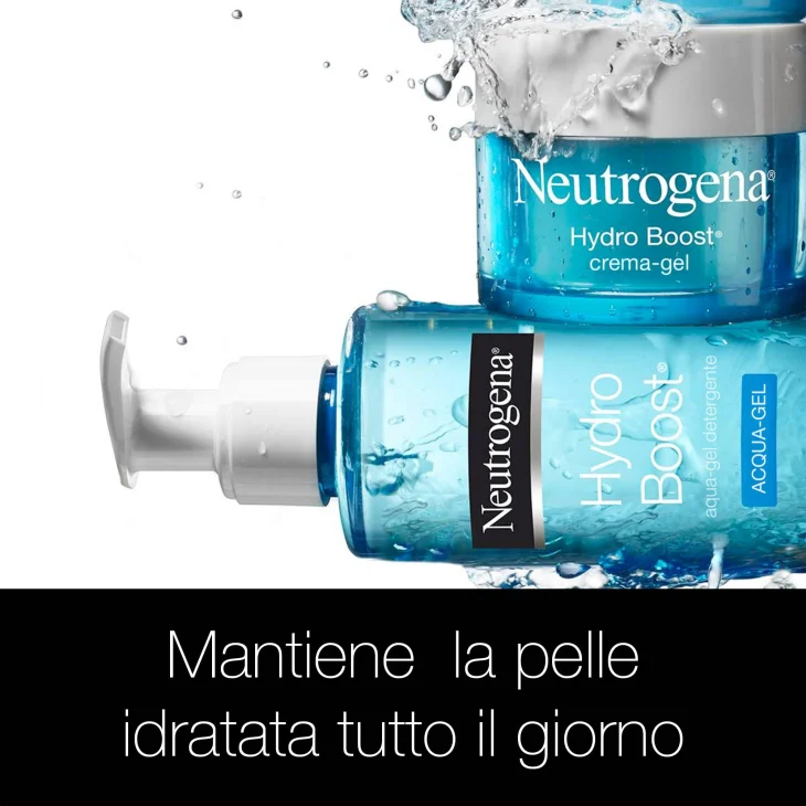 Neutrogena Hydro Boost Crema Viso Gel Acido Ialuronico Idratante Pelle Secca e Sensibili 50 ml