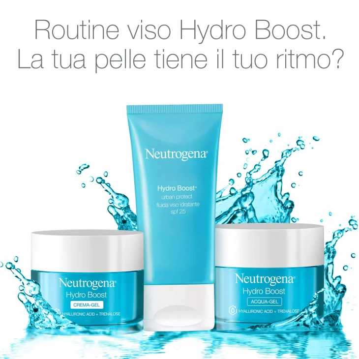 Neutrogena Hydro Boost Crema Viso Gel Acido Ialuronico Idratante Pelle Secca e Sensibili 50 ml