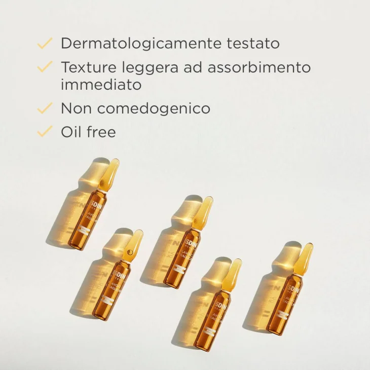 Isdin Isdinceutics Flavo C Ultraglican Siero Viso Idratante Giorno 10 Fiale