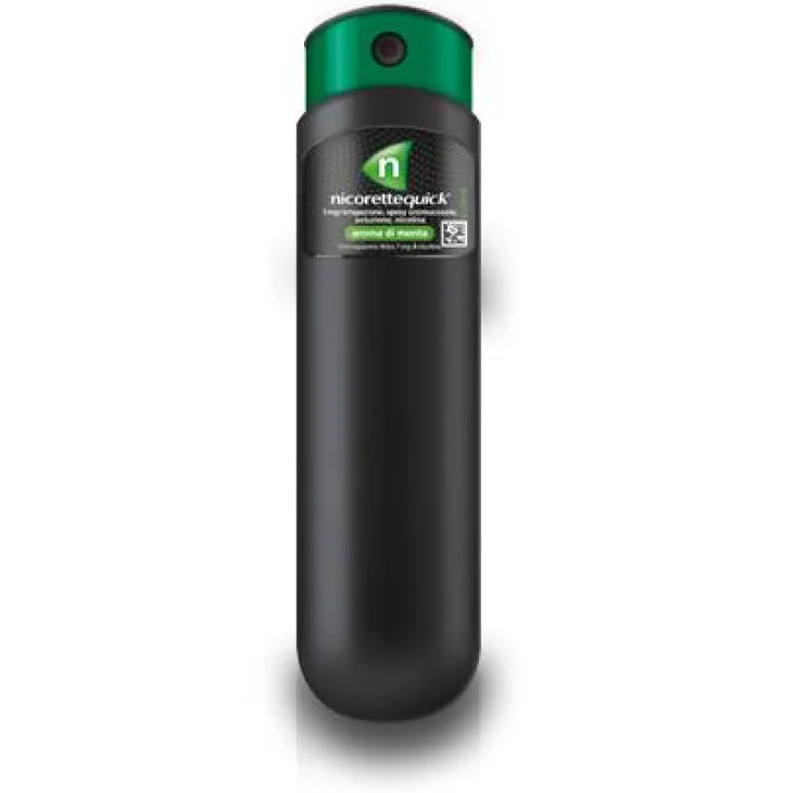 Nicorette Quick Spray per smettere di fumare con aroma menta 150 erogazioni