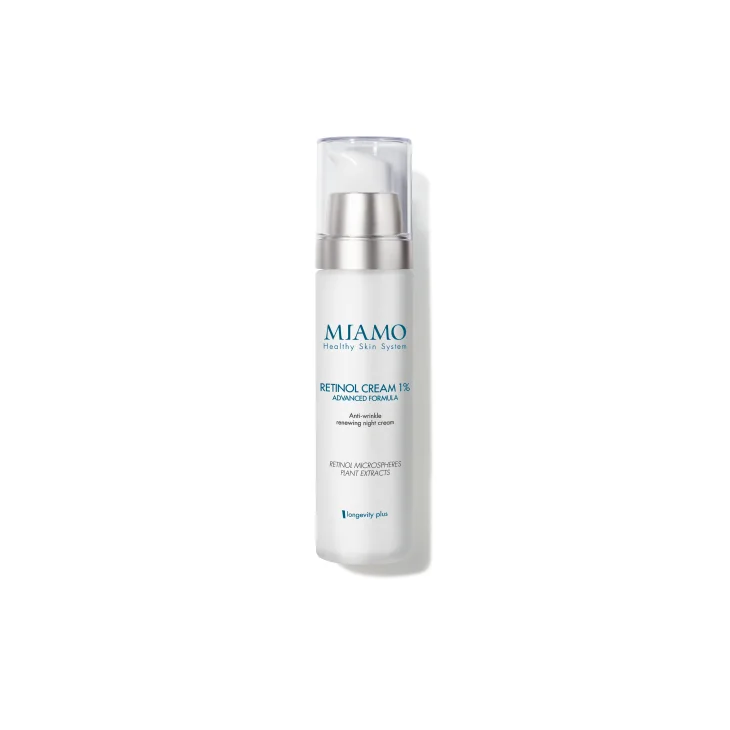Miamo Longevity Plus Retinol Cream 1% Crema Rigenerante Notte Antirughe 50 ml