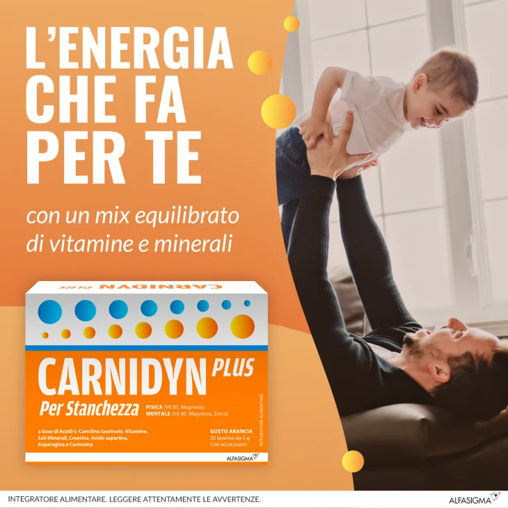 Carnidyn Plus Integratore per Stanchezza 20 bustine