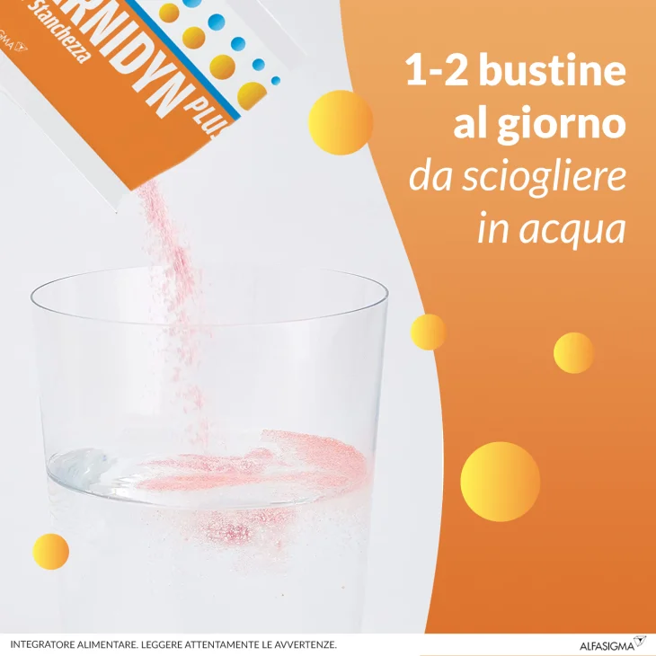 Carnidyn Plus Integratore per Stanchezza 20 bustine