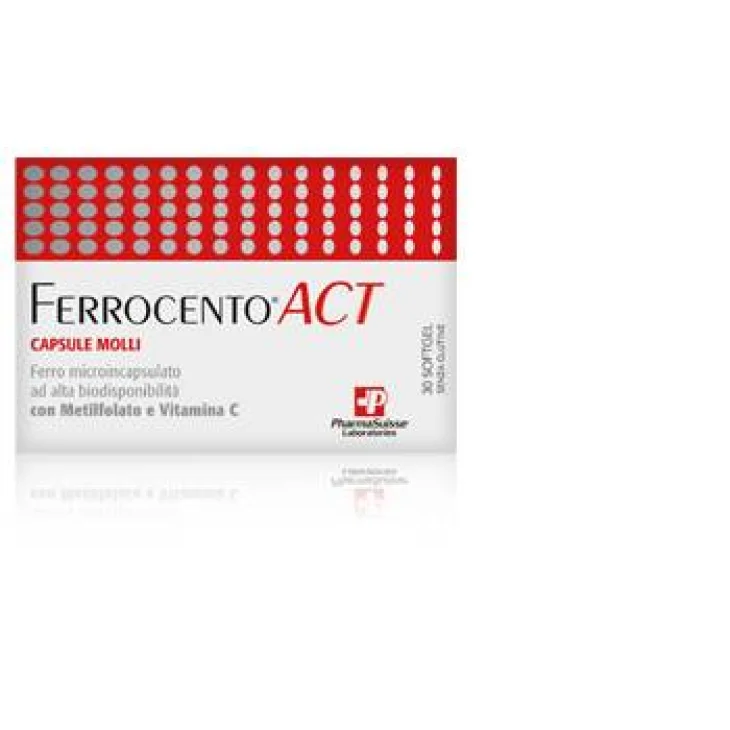 PharmaSuisse Ferrocento Act Integratore Ferro ed Acido Folico