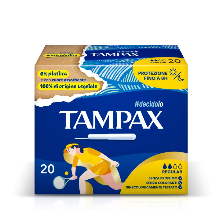 Tampax Blue Box Regular Assorbenti Interni 20 Pezzi