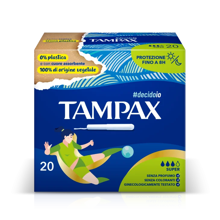 Tampax Blue Box Super Assorbenti Interni 20 Pezzi