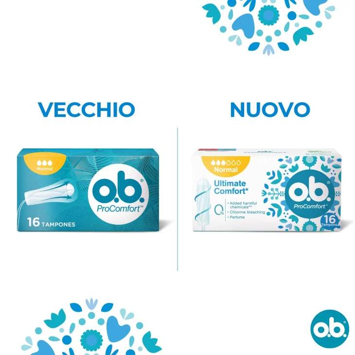 OB ProComfort Normal Assorbenti Interni 16 Pezzi