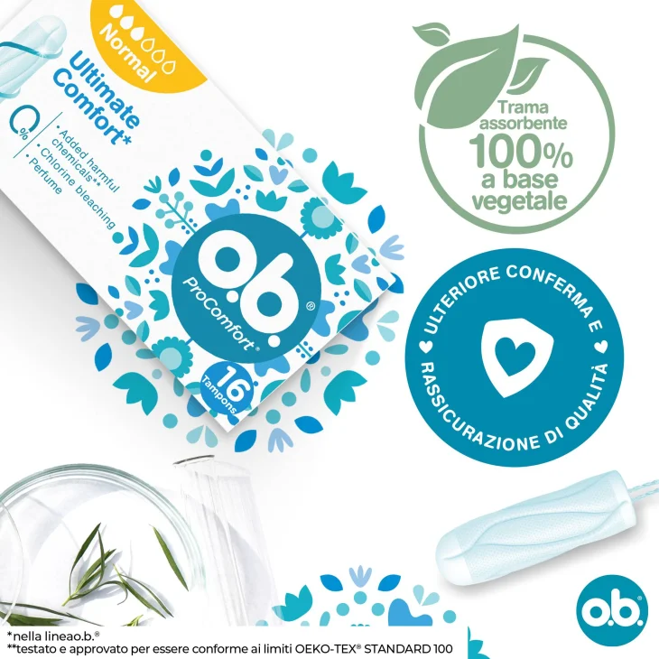 OB ProComfort Normal Assorbenti Interni 16 Pezzi