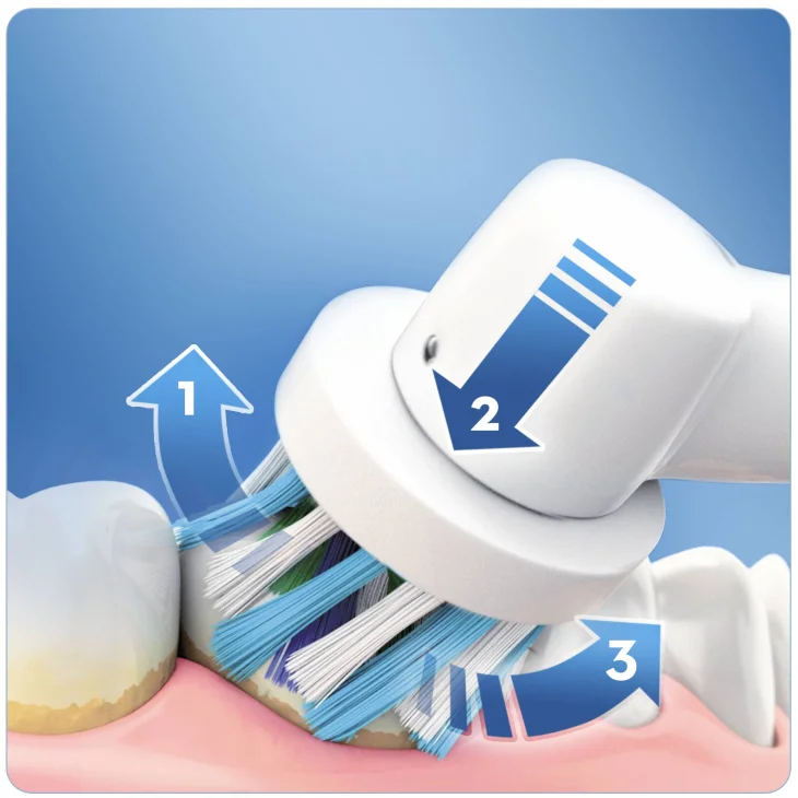 Oral B Crossaction Refill Testine di Ricambio 3 testine