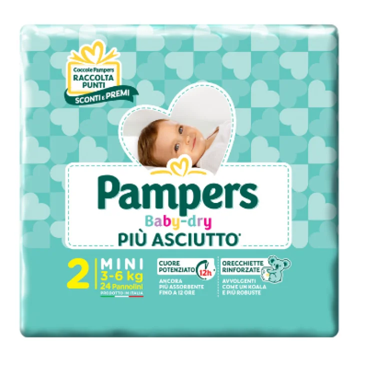Pampers Baby Dry Mini (3-6 kg) 24 pezzi