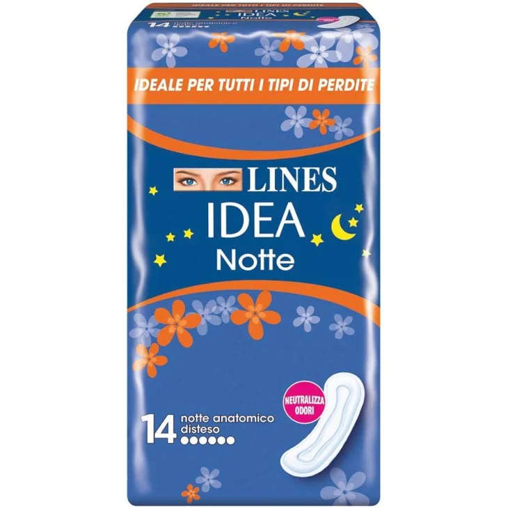 Lines Idea Notte Assorbenti Anatomici 14 pezzi
