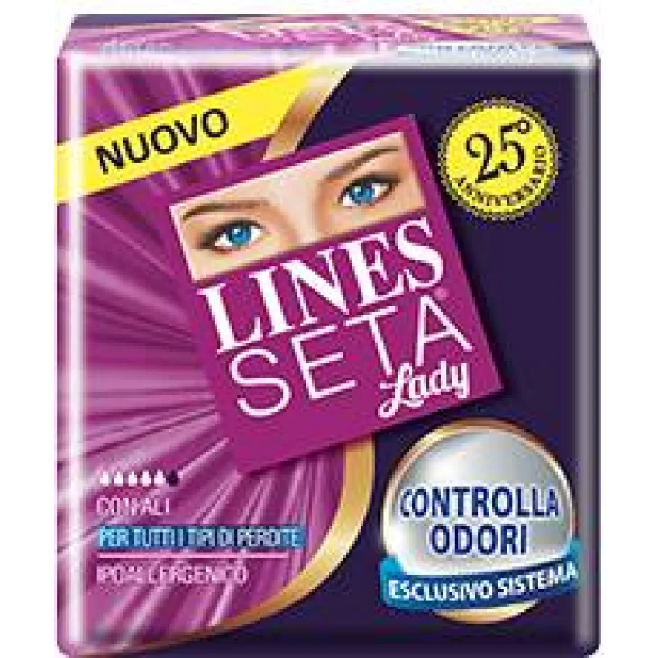 Lines Seta Ultra Assorbenti Lady con Ali 12 pezzi