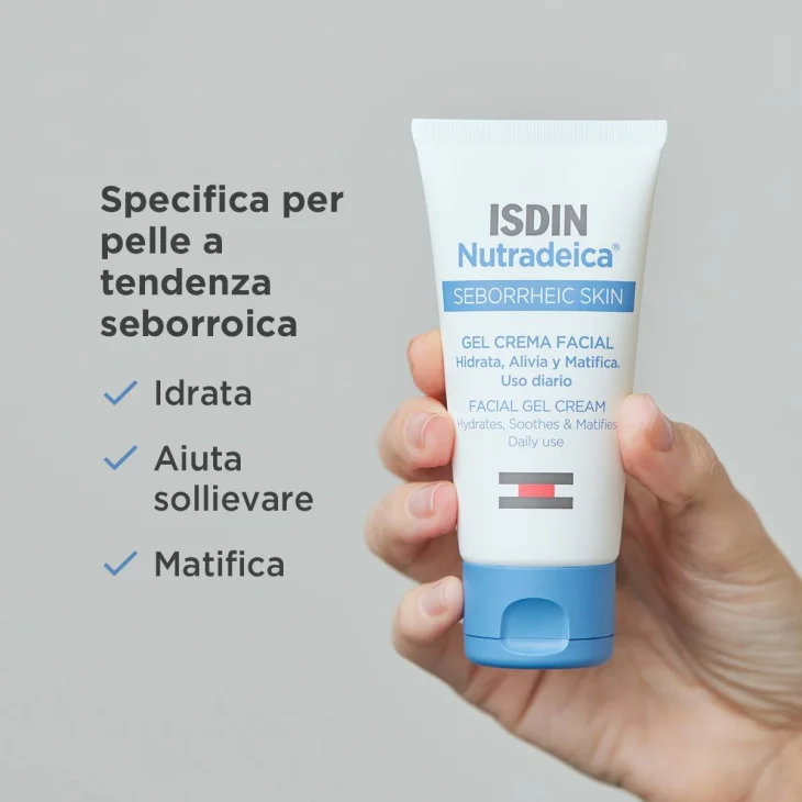 Isdin Nutradeica Gel crema Viso Pelle a Tendenza Seborroica 50 ml