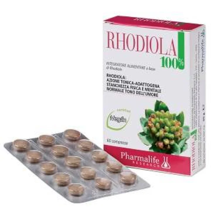 Pharmalife Research Rhodiola 100% Integratore omeopatico tonificate 60 compresse