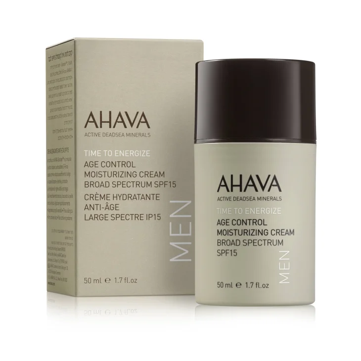 Ahava Men Time To Energize Age Control Moisturizing Cream idratante per il viso 50 ml