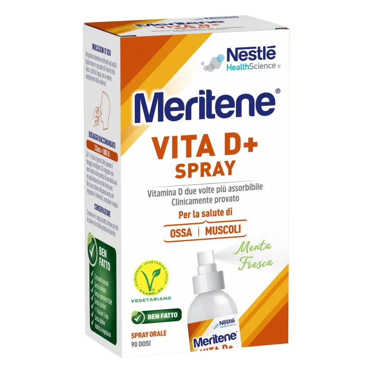 Meritene Vita D+ Spray Orale a base di Vitamina D3 90 dosi