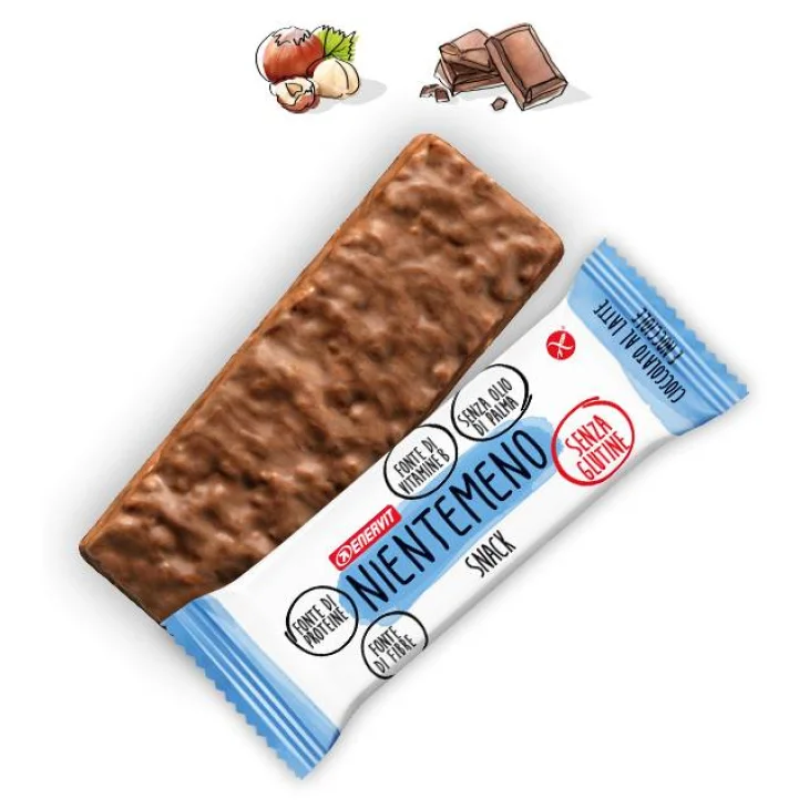 Enervit Nientemeno Barretta con cioccolato al latte e nocciole 21 g