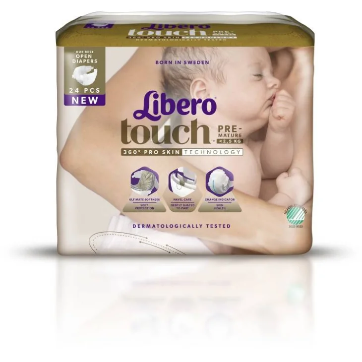 Libero Touch Premature Pannolini per Bimbi Prematuri 24 pezzi