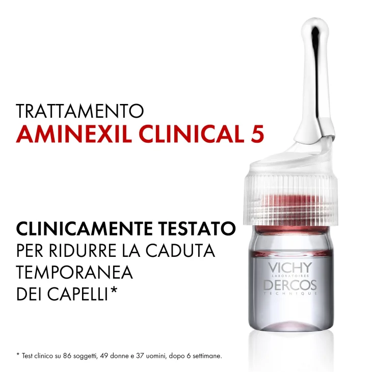 Dercos Aminexil Intensive 5 Uomo Trattamento Anticaduta 21 Fiale