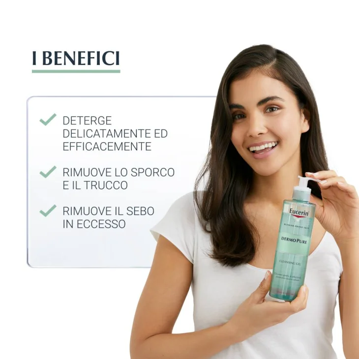 Eucerin DermoPurifyer Oil Control Gel Detergente Viso