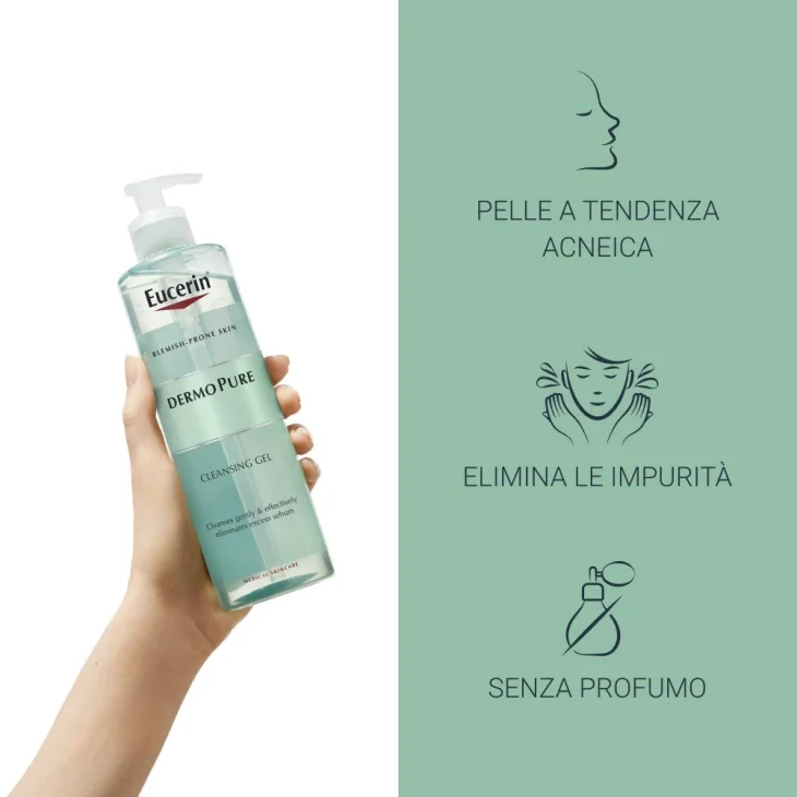 Eucerin DermoPurifyer Oil Control Gel Detergente Viso