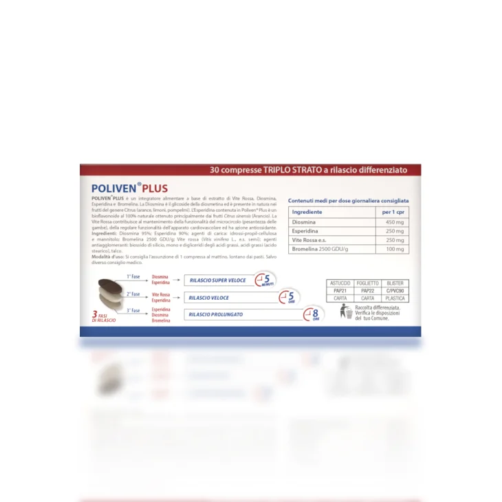 Poliven Plus Integratore per Insufficienza Venosa 30 compresse