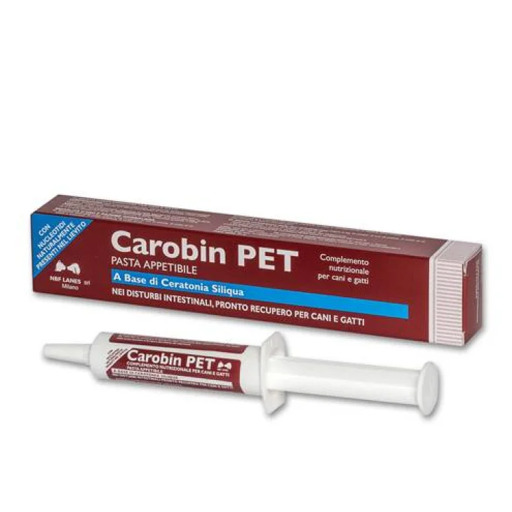 N.B.F. Carobin Pet Pasta Appetibile Integratore Antidiarroico Cani e Gatti