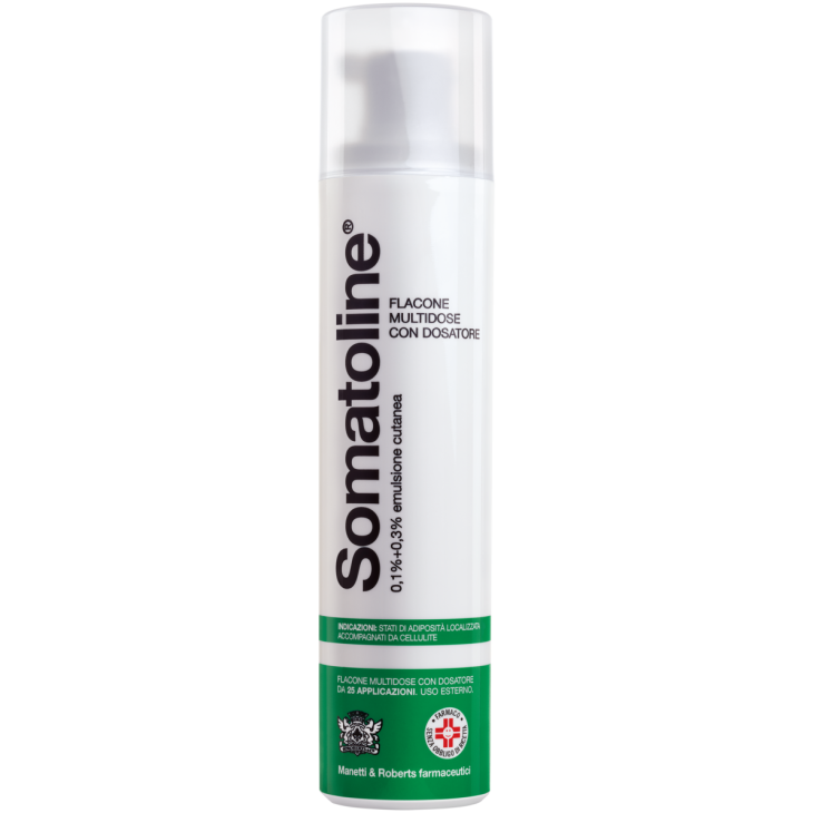 Somatoline Flacone Multidose con Applicatore 0,1% + 0,3% per Adiposità 25 applicazioni 250 ml