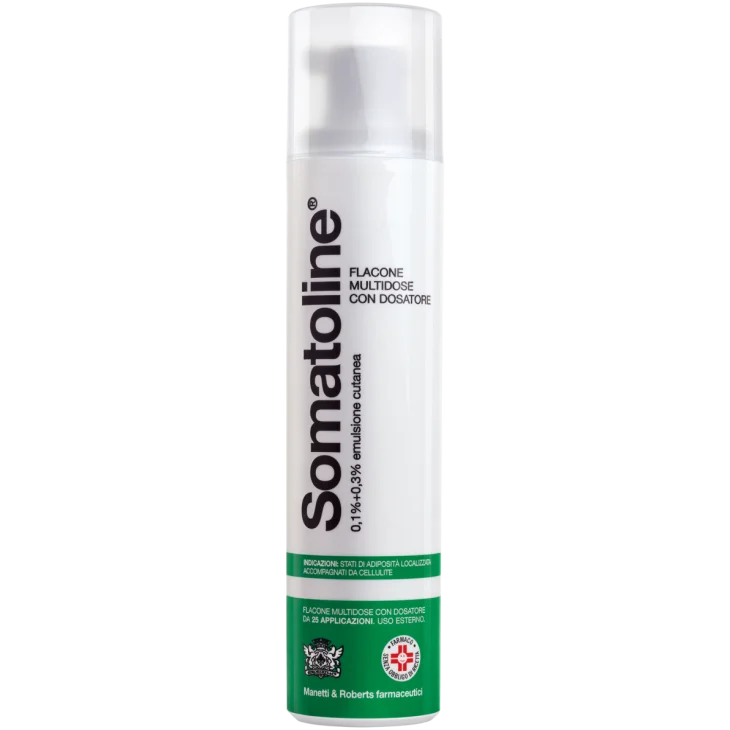 Somatoline Flacone Multidose con Applicatore 0,1% + 0,3% per Adiposità 25 applicazioni 250 ml