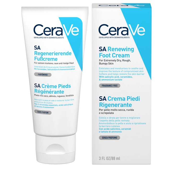 CeraVe Crema Piedi Rigenerante con Acido Salicilico 88 ml