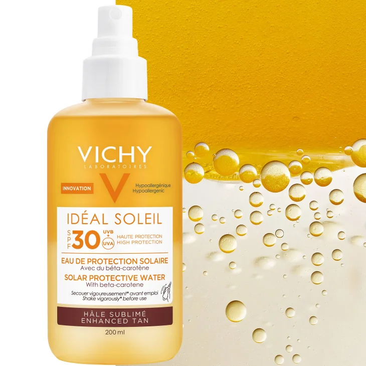 Vichy Ideal Soleil Acqua Solare Protettiva con Betacarotene Abbronzatura Intensa SPF 200 ml