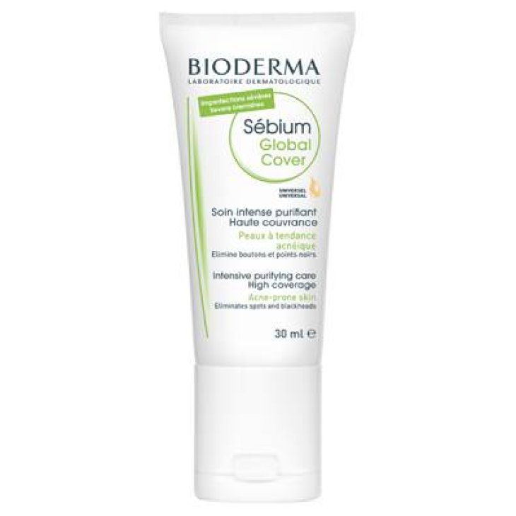Bioderma Sebium Global Cover Trattamento Intensivo Pelle Acneica 30 ml