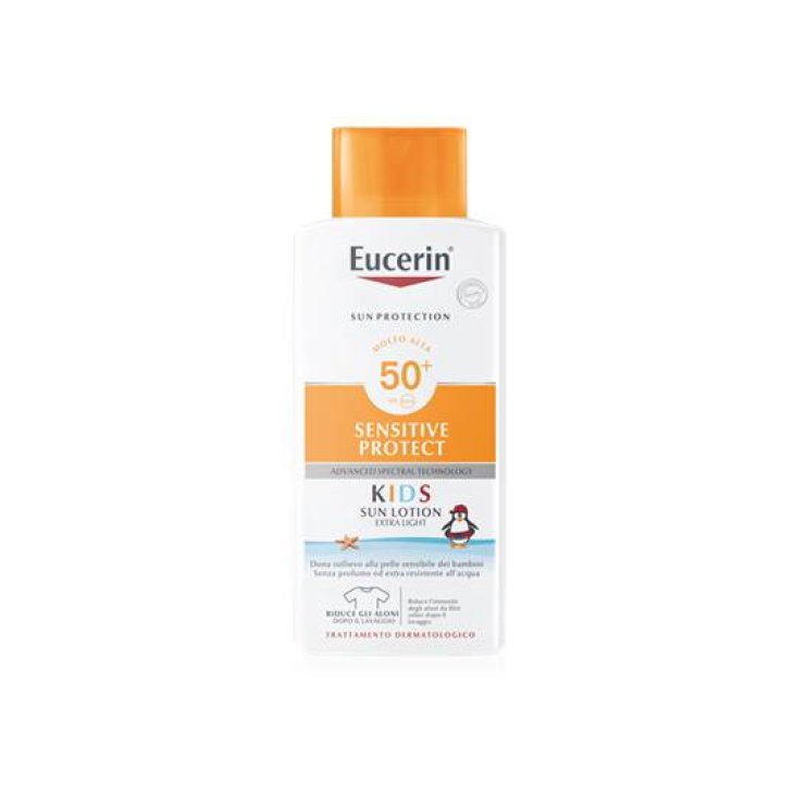 Eucerin Sensitive Protect Kids Lozione Solare Sun Lotion SPF 50+