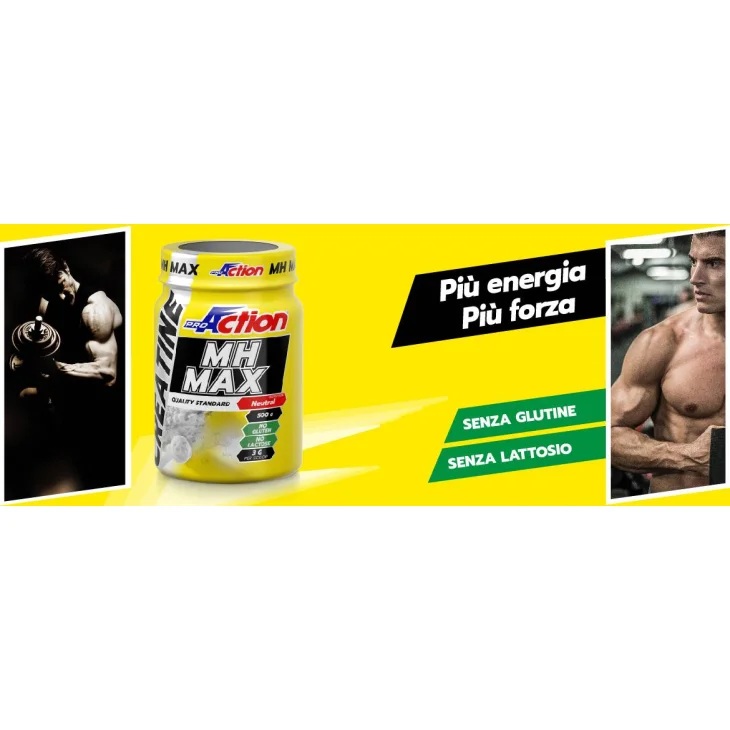 Pro Action Mh Max Creatine Integratore di Creatina per Sportivi 140 compresse