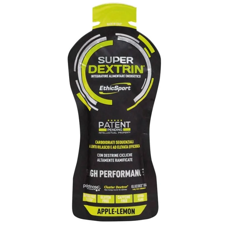 EthicSport Super Dextrin Integratore Energizzante per Sportivi Gusto Mela Limone 55 ml