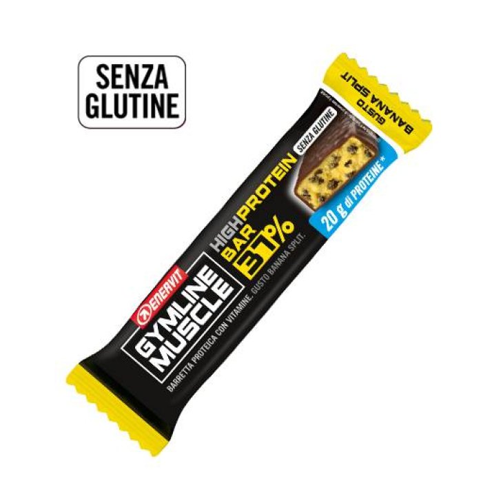 Enervit Gymline Muscle High Protein Bar Barretta Proteica Gusto Banana Split 54 g