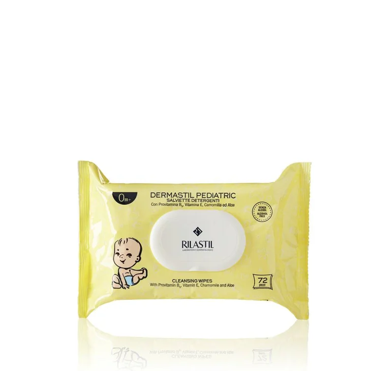 Rilastil Dermastil Pediatric Salviette Detergenti 72 pezzi