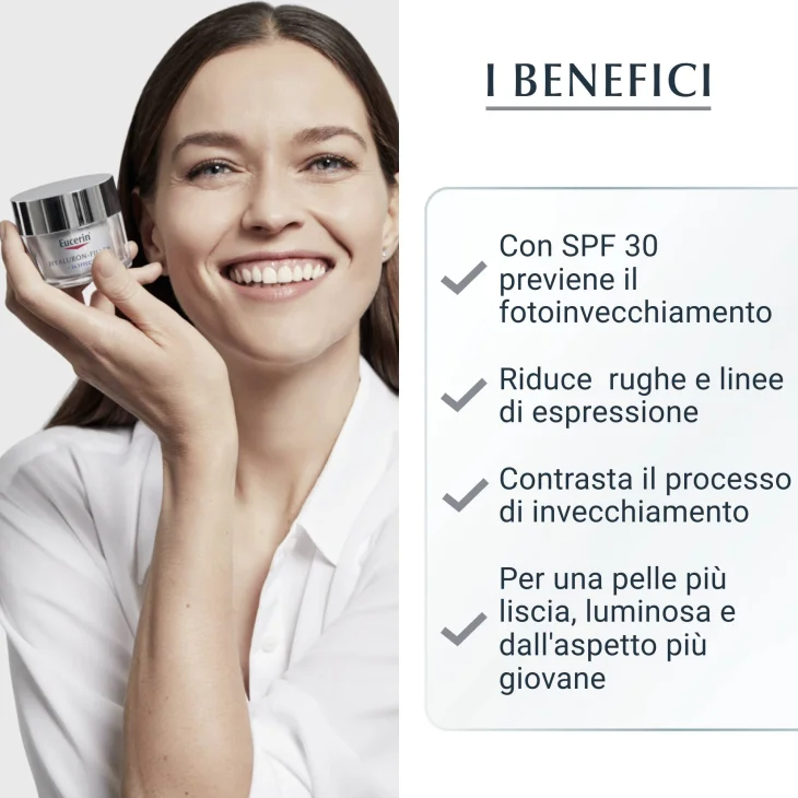 Eucerin Hyaluron Filler Trattamento Giorno Antirughe SPF 30