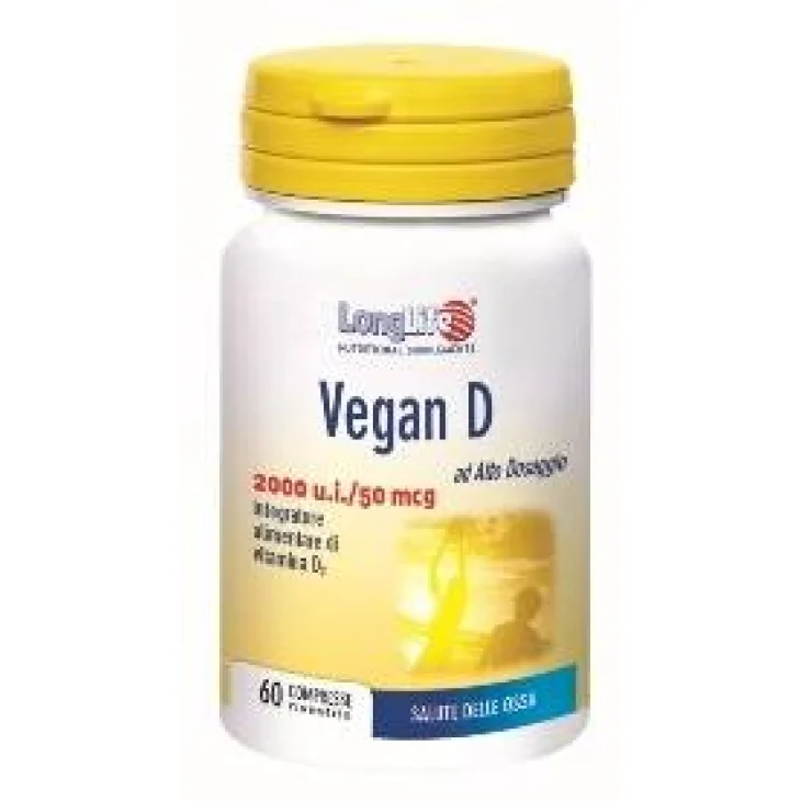 Longlife Vegan D Integratore Benessere Ossa e Cartilagini