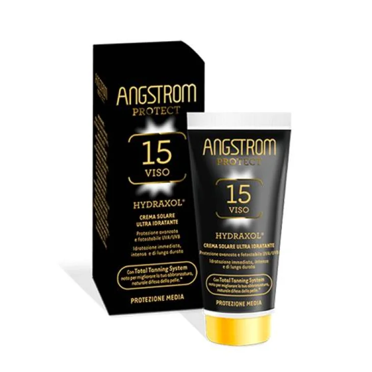 Angstrom Hydraxol Crema Solare Viso Protezione Solare Media SPF 15