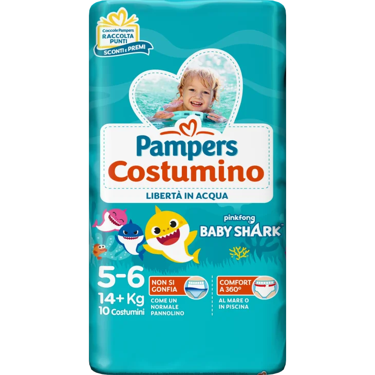 Pampers Il Costumino taglia 5 (15+ kg) 10 costumini