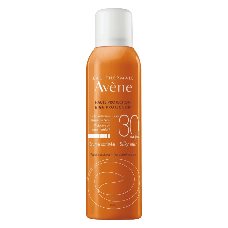 Avène Brume Satinèe Solare Nebulizzatore Spray Olio SPF 30 Adatto a Viso Collo e Capelli