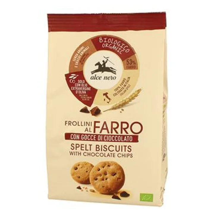 Alce Nero Frollini Di Farro Con Gocce Di Cioccolato