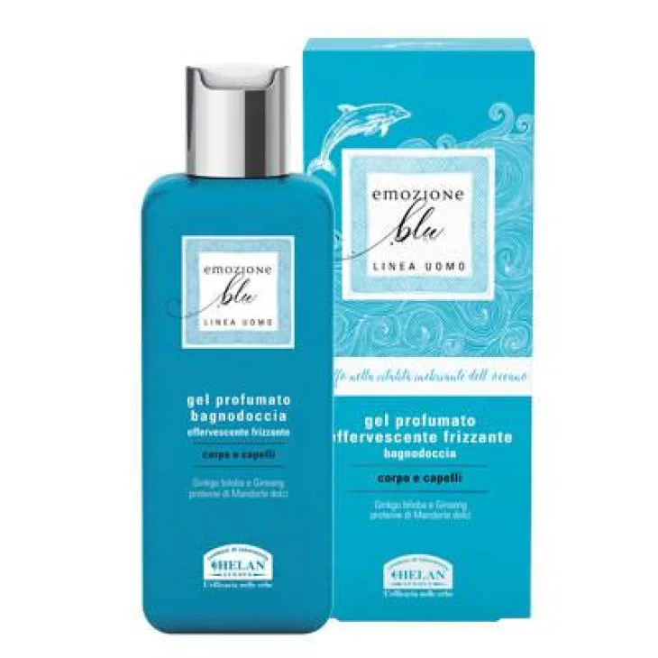 Helan Emozione Blu Linea Uomo Gel Bagnodoccia Profumato per corpo e capelli 200 ml