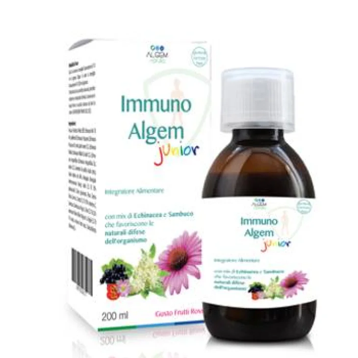 Algem Natura Immuno Junior Integratore per il Sistema Immunitario 200 ml