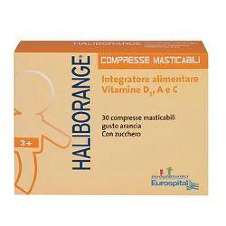 Haliborange Integratore Vitamine D3, A, C In Compresse Masticabili