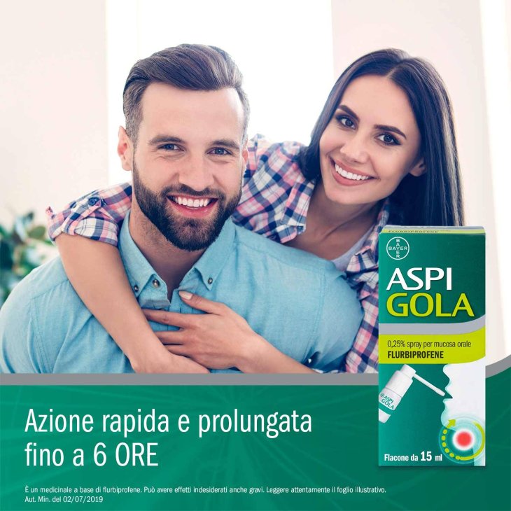 Aspi Gola Spray Flurbiprofene Mucosa Orale