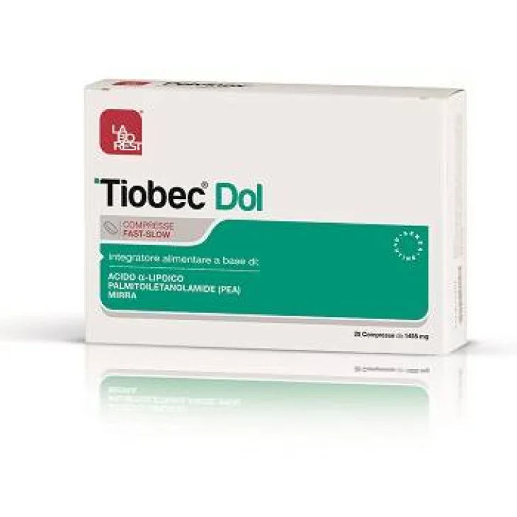 Laborest Tiobec Dol Compresse Integratore Acido a Lipoico Palmiotoiletanolamide Mirra
